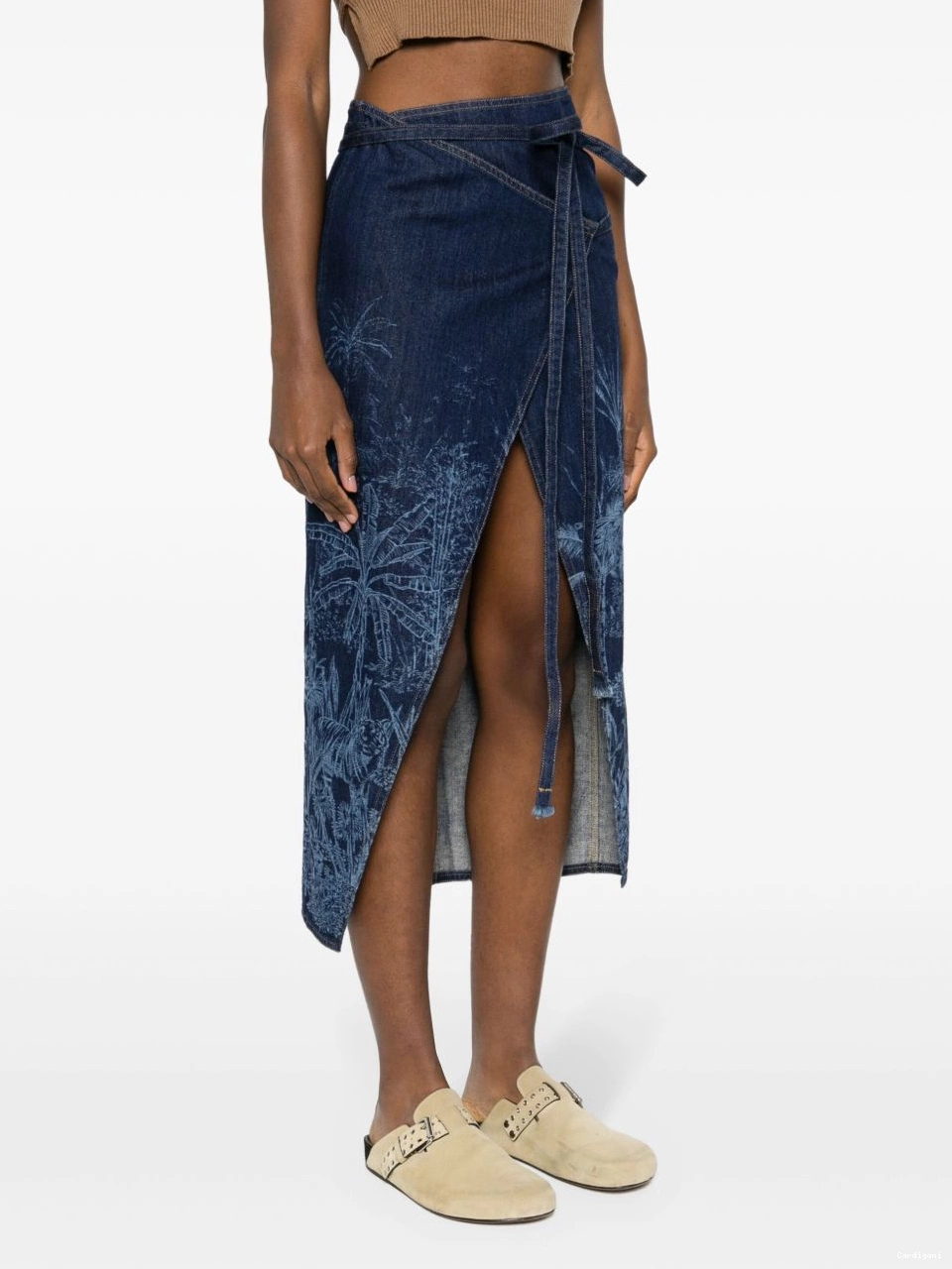 Cheap de denim Toile skirt Women Jungle Alanui Jouy 0407